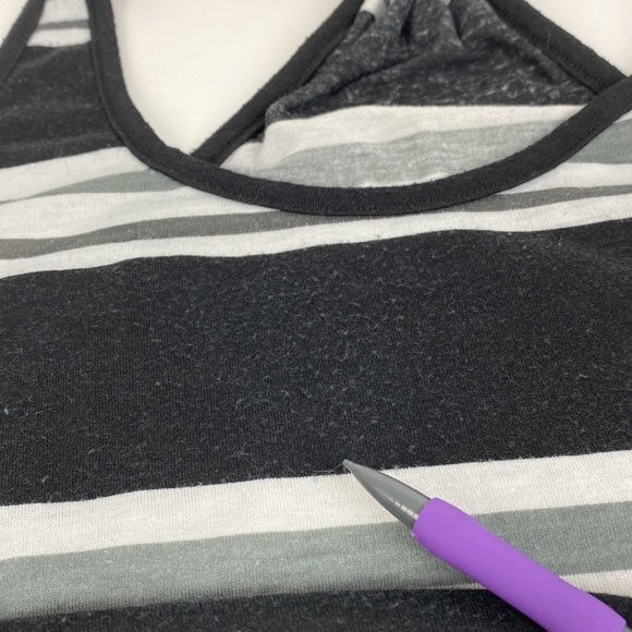 Striped Black and White Maxi Dress - Picture 16 of 16